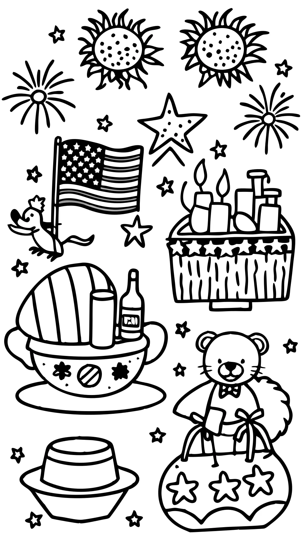 4 july coloring pages